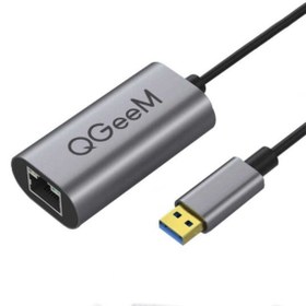 Resim Qgeem Usb-a 3.0 Erkek To Rj45 Dişi Ethernet Dönüştürücü Adaptör 1000mbps (011 Cm) 