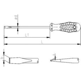 Resim Izoleli Elektrik Tornavida 4X100MM, 1000V Güçlü ve Güvenli Kullanım 
