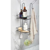 Resim Orsa Home 945 Iki Katlı Askılı Raf Siyah 