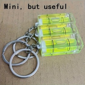 Resim 1 adet Anahtarlık Kabarcık Seviyesi, Entegre Kabarcık Seviyesi ile Yatay Çizgi Aracı - DIY Tutkunları için Taşınabilir Akrilik Ölçüm ve Düzenleme Aracı, Ev Tamirleri ve Açık Hava Kampı için Uygun 