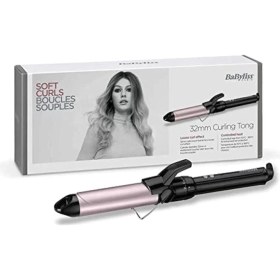 Resim Babyliss Siyah 180 Derece Profesyonel Saç Maşası, Seramik Plaka, 32 mm, Hızlı ve Kolay Kullanım 