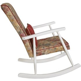 Resim Asedia Trend Lake Gül Desenli Sallanan Sandalye Dinlenme Koltuğu 