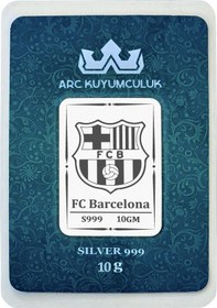 Resim Katalan Ruhunu Yansıtan Barcelona Temalı Hediyeye Özel 10 Gram 999 Ayar Gümüş Külçesi-685 