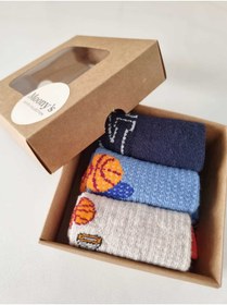 Resim Moonys Socks Collection 3’lü Erkek Çocuk Basketbol Temalı Kısa Çorap Seti 