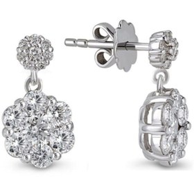 Resim EnginGold 1.28ct Coronet Pırlanta Küpe-18k 