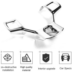 Resim Dashanshop Dodge Ram 1500 2500 3500 Gümüş 11-18 Yaş Direksiyon Kılıfı Oto İç Dekorasyon Gümüş Rengi 