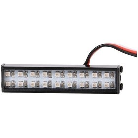 Resim Trx-4 Ve Scx10 İçin 18 Ledli Renkli Rc Araç Aydınlatma Çubuğu - 55mm Metal Far 