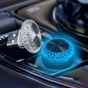 Resim Taşınabilir Araba USB LED Ortam Işığı - Mavi Parıltılı Mini Dekoratif Atmosfer Lambası, Otomatik İç Mekan, Bilgisayar ve Araç Aydınlatması için Tak ve Çalıştır, Araba İç Mekan Aydınlatması | Dekoratif LED Işık | USB Güçlü Işık, Araba Dekorasyonları, Pil Olmadan 