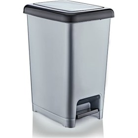 Resim Plastik Slim Pedallı Çöp Kovası 40 Litre 
