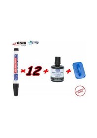Resim Kraf 770 Silinebilir Yazı Tahtası Kalemi Seti Board Marker Kırmızı 