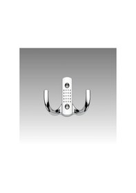 Resim Noktalı Metal Askı Şık Portmanto Askılık Dolap Mobilya Askısı Vidalar Dahil Krom 