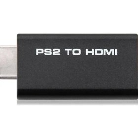 Resim Alfais 5046 Dönüştürücü Adaptör PS2 To HDMI TV Kablosu Çevirici Siyah 