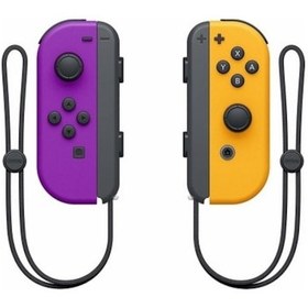 Resim Nintendo Switch Joy-Con Controller Mor Turuncu 2'li 