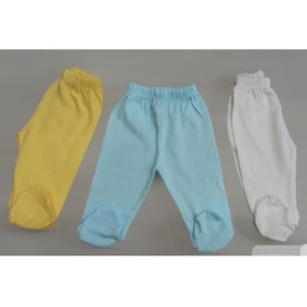 Resim özdemirli bebe Patikli Alt Pijama Ayaklı 3'lü Paket 