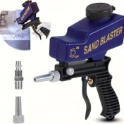 Resim DZT Taşınabilir Kum Püskürtücü Tabanca - Ergonomik Kolu ile 600cc Kapasite, Boya ve Pas Giderme için İdeal, Ahşap, Metal, Arabalar ve DIY Projeleri için Uygun, Soda Tozu, Kum, Ceviz Kabukları ve Alüminyum Oksit dahil, Ayarlanabilir Yerçekimi Besleme Küçük Hava Kum Püskürtücüsü 