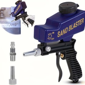 Resim DZT Taşınabilir Kum Püskürtücü Tabanca - Ergonomik Kolu ile 600cc Kapasite, Boya ve Pas Giderme için İdeal, Ahşap, Metal, Arabalar ve DIY Projeleri için Uygun, Soda Tozu, Kum, Ceviz Kabukları ve Alüminyum Oksit dahil, Ayarlanabilir Yerçekimi Besleme Küçük Hava Kum Püskürtücüsü 