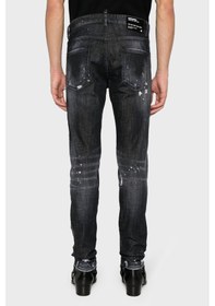 Resim Dsquared2 Erkek Kot Pantolon S74lb1480 S30357 900 Siyah Siyah 