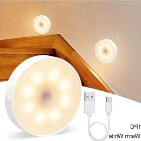 Resim Trendooze Sunshine022 8 Led Hareket Sensörlü Usb Şarjlı Yer Oyuncağı Led Lamba Soğuk Beyaz 