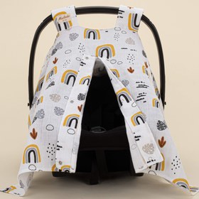 Resim Puset Örtüsü - Tek Taraflı - Hardal Gökkuşağı 