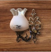 Resim DEDE TEKLİ ELBE APLİK ESKİTME BAL RENGİ CAMLI 