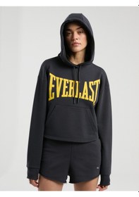 Resim Everlast Ever Classics Wmn Füme Kadın Kapüşonlu Sweatshirt Füme 