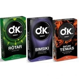 Resim Okey Prezervatif Rötar 10 Lu + Sımsıkı 10 Lu + Sıcak Temas 10 Lu 