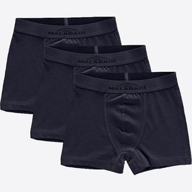 Resim Malabadi Erkek Çocuk Füme 3 Lü Paket Pamuk Elastan Boxer 208 
