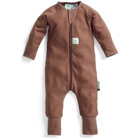 Resim ErgoPouch Organik Pamuklu Patikli Pijama Tulum 1 TOG - Cocoa Kahverengi - Kahverengi / 2 Yaş 
