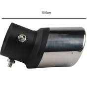 Resim Novahub İdain Paslanmaz Çelik Eğik Tip Egzoz Ucu Boru, 1.5-2.1 Boru Çapı, Gümüş Rengi, Kullanışlı Montaj 