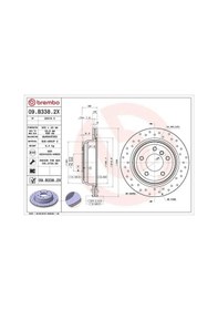 Resim Brembo 09b3382x Arka Fren Diski 34216764653 34216855008 34216855657 - 2 Adettir 