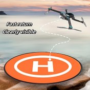 Resim Katlanabilir ve Kolay Saklama Özellikli 55cm/21.65in Drone İniş Pedi, Çift Kullanımlı Kalkış ve Dönüş Matı 