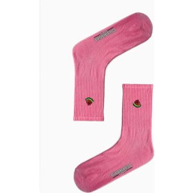 Resim Carnaval Socks Karpuz Nakışlı Pembe Renkli Spor Çorap 