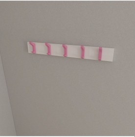 Resim Hepsi3boyutlu Modern Duvar & Kapı Kanca Askılık - 5 Adet Pembe Kanca Askılık - Model No : 2 Pembe 