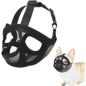 Resim Geeroyoo Kısa Burunlu Köpek Ağızlığı - Nefes Alabilir, Ayarlanabilir, Beslenme Delikli, Bulldog Ve Diğer Irklar İçin 