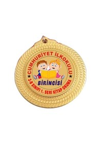 Resim Madalya Seri Kitap Okuma Altın 