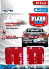 Resim Plaka Montaj Bandı 12 Adet 3m Vhb Plaka Yapıştırma Bandı 