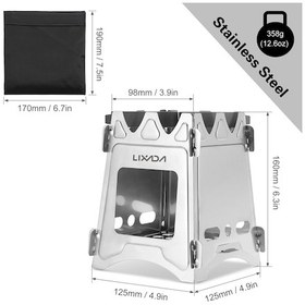 Resim Ranyeek Lixada Paslanmaz Çelik Katlanır Kamp Ocağı, Taşınabilir Ve Dayanıklı, Doğa Yürüyüşleri İçin İdeal Çok Renkli 