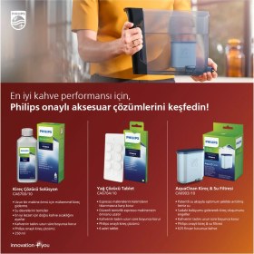 Resim Philips Espresso Makinası Bakım Kiti Kireç Çözücü Altın Renk Bakır Malzemeden 0,5 L Kapasite 