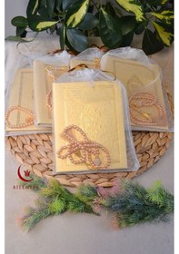 Resim Yasin Tül Kese Termoderi Kaplı-arapça Türkçe Okunuşlu Ve Mealli Mevlid Ve Bebek Hediyeliği 5adet Mstd 