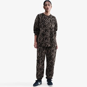 Resim Nike Sportswear Phoenix Fleece Oversize Kadın Kahverengi Eşofman Üstü 