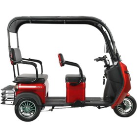 Resim Stmax Ultra 3 Tekerli Kabinli Elektrikli Moped - Kırmızı 