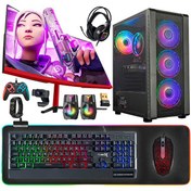 Resim Turbox Tx4895 Ryzen 5 5500 23.6" 16 GB RAM DDR4 512 GB SSD 4 GB RX 560 GDDR5 Curved FreeDOS Masaüstü Oyun Bilgisayarı 