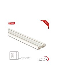 Resim Perde Rayı Korniş 2 Raylı 2''Li İkili Korniş (Ölçü Seçiniz) 