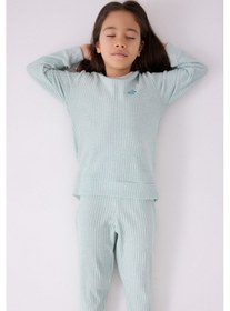 Resim Rolypoly Kız Çocuk Mavi Pijama Takımı Rp3464-c-v3 Mavi 