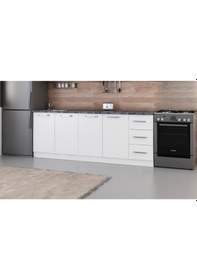 Resim Minar 220 Cm Mutfak Dolabı Beyaz 220-B3-Alt Modül Beyaz 