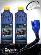 Resim PUTOLINE 2 ADET N-TECH PRO R+ TAM SENTETİK 4 ZAMANLI 5W40 MOTOSİKLET YAĞI + Yağ Dolum Aparatı 