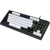 Resim Dancemonkey Hxsj A877 Rgb Ledli 87 Tuşlu Kompakt Oyun Klavyesi - Mekanik Hisseli, Çoklu Ortam Fonksiyonlu 