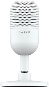 Resim Razer Seiren V3 Mini - Ultra kompakt USB mikrofon (14 mm kondansatörlü mikrofon, süper kardiyot karakteristiği, LED göstergeli dokun-sessiz sensör, entegre amortisör, tak ve çalıştır tasarımı), Beyaz 