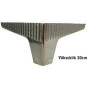 Resim Homdep Kanepe Koltuk Tv Ünitesi Konsol Yükseltme Zenit Model Plastik Ayak 10 Cm Krom Renk 1 Adet Krom 