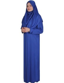 Resim Zehranaz Namaz Elbisesi Saks Mavisi Fermuarsız Namaz Elbisesi (545585341) Saks 